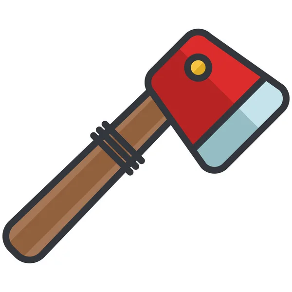 Axe Essentials Maintenance Icon Filled Outline Style — Stock Vector