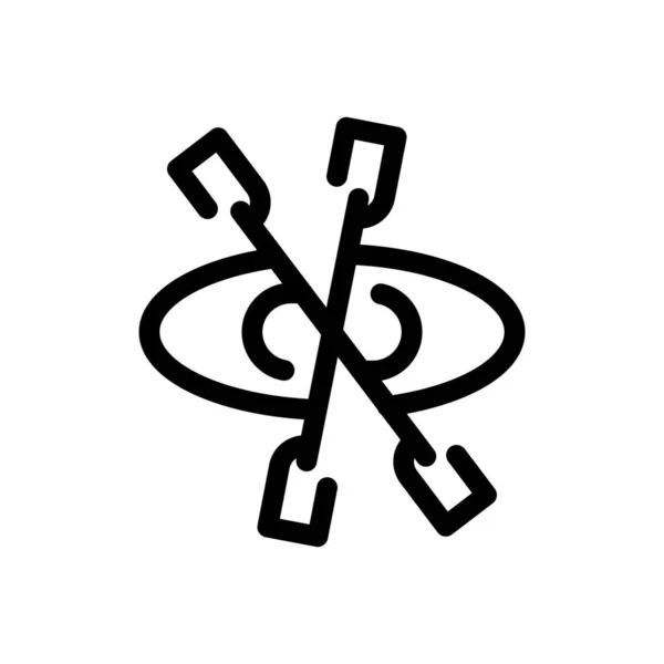 Значок Перевезення Каное Стилі Контур — стоковий вектор
