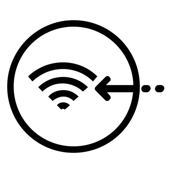 Indikator Internet Netzwerk Symbol Outline Stil — Stockvektor