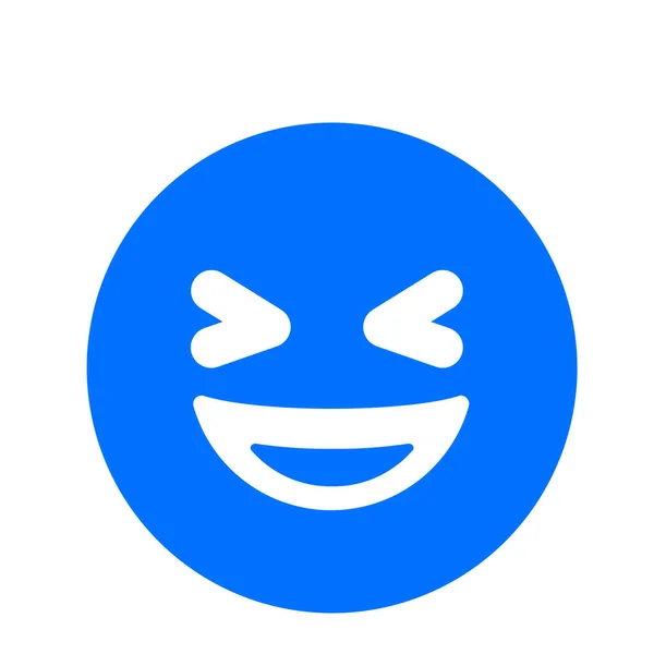 Emoji Emoticon Icône Émotion Dans Style Solide — Image vectorielle