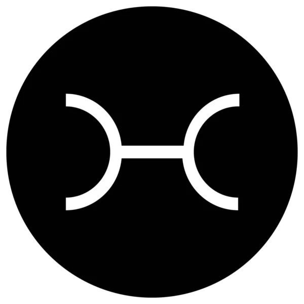 Икона Веры Древних Символов Твердом Стиле — стоковый вектор