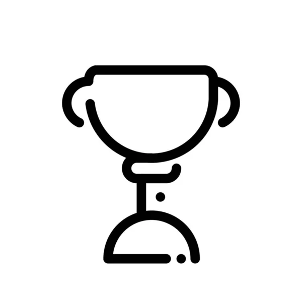 Award Cup Trofeeën Icoon Outline Stijl — Stockvector