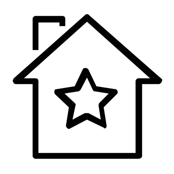 Lesezeichen Nachlass Home Symbol Outline Stil — Stockvektor