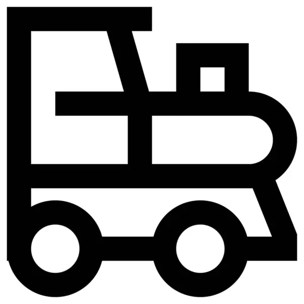 Icono Transporte Herramientas Cultivo Estilo Esquema — Vector de stock