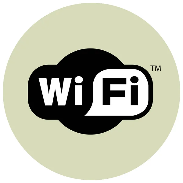 Internet Wifi Symbol Flachen Stil — Stockvektor