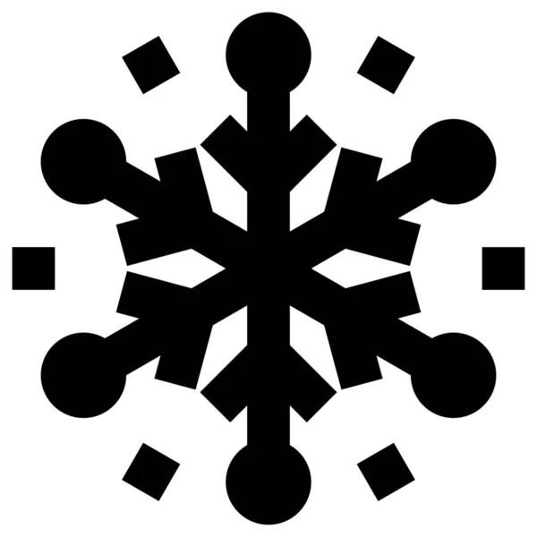 Congelar Frío Icono Nieve Estilo Esquema — Archivo Imágenes Vectoriales