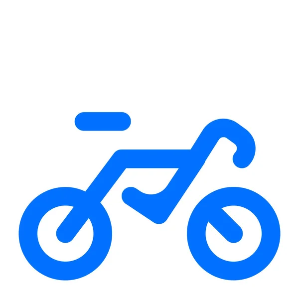 Bicicleta Bicicleta Transporte Icono Estilo Sólido — Vector de stock