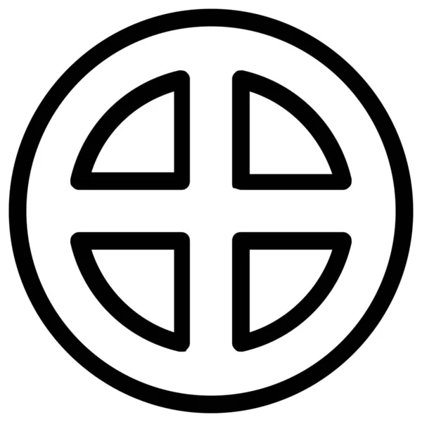 Христианство Крест Религия Икона Стиле Наброска — стоковый вектор
