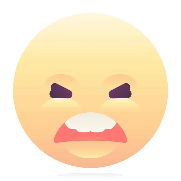 Pláč Emoji Emotikonu Hladkém Stylu — Stockový vektor
