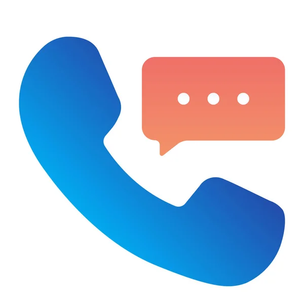 Call Communication Kundensymbol Smooth Stil — Stockvektor