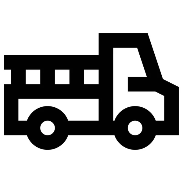 Transporte Transporte Icono Viaje Estilo Esquema — Vector de stock