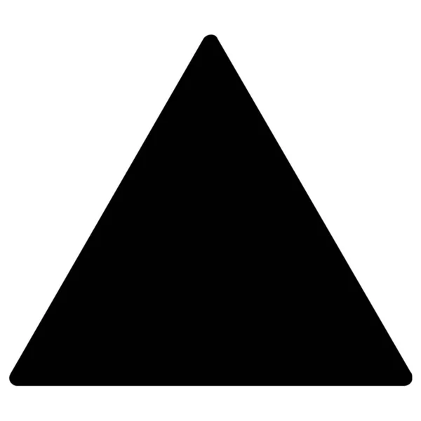 Geometría Formas Triángulo Icono Estilo Sólido — Vector de stock