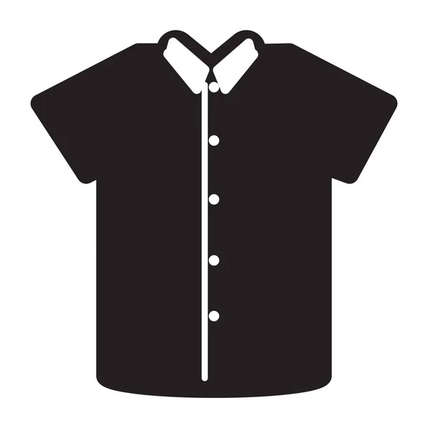 Значок Комірця Одягу Суцільному Стилі — стоковий вектор