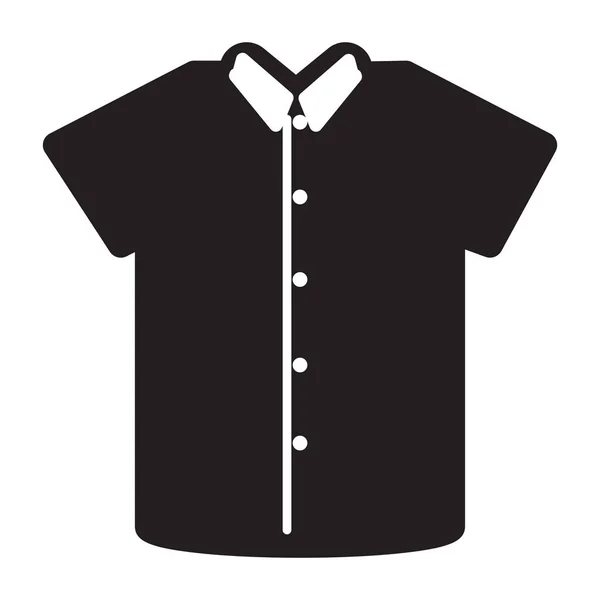 Ropa Cuello Icono Ropa Estilo Sólido — Archivo Imágenes Vectoriales