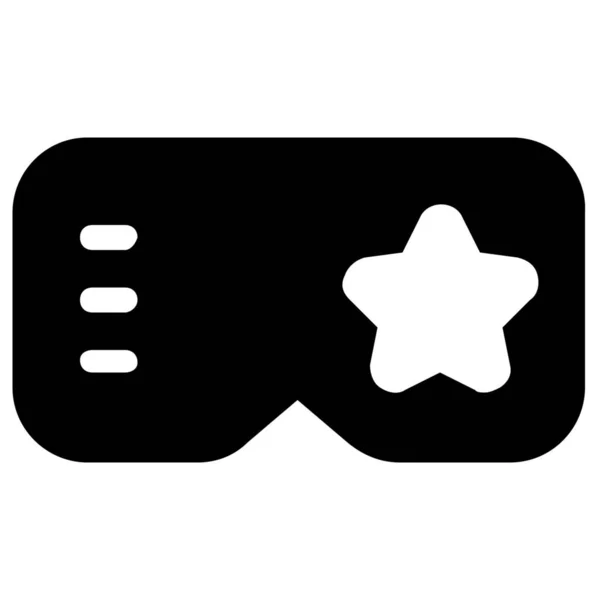 Віртуальна Піктограма Реальності Закладок Стилі Solid — стоковий вектор