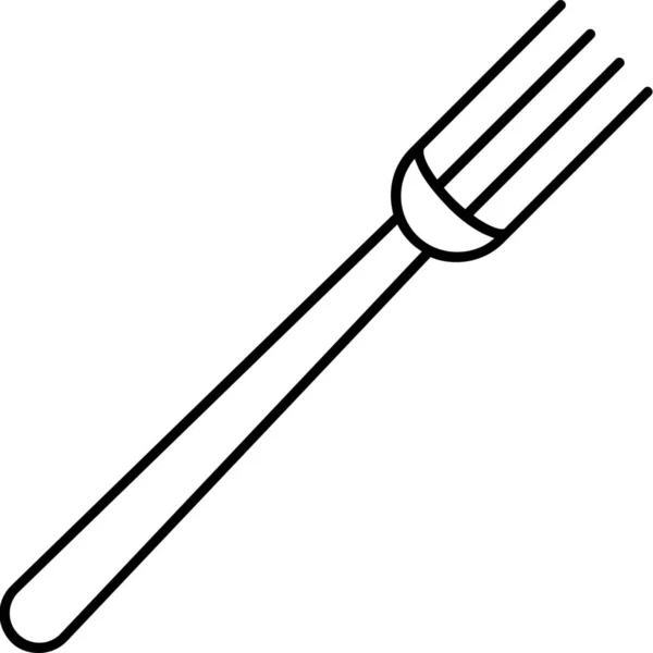 Cooking Cutlery Eat Icon Outline Style — Stock Vector