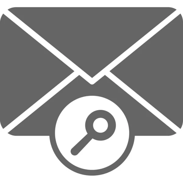 Kommunikations Mail Umschlag Symbol Solidem Stil — Stockvektor