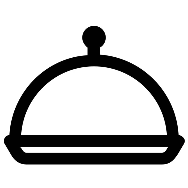 Cloche Cooking Equipment Icon Outline Style — Stock Vector