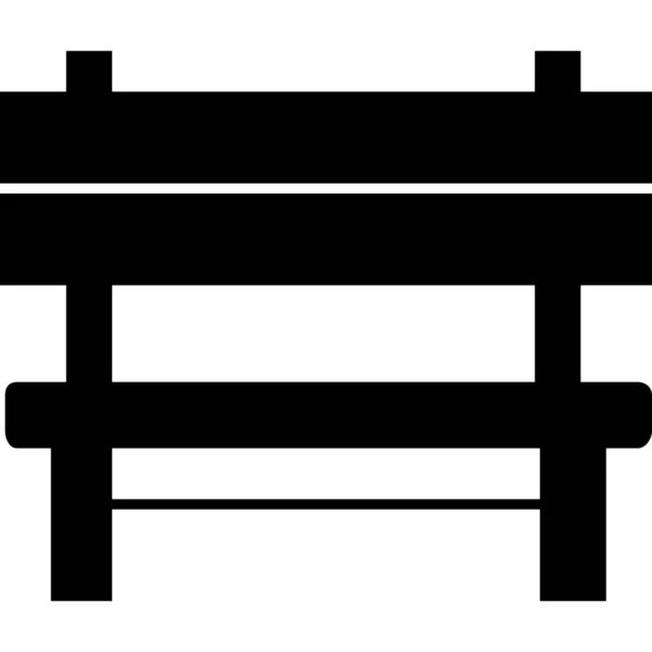 长椅家具户外图标实感风格 — 图库矢量图片