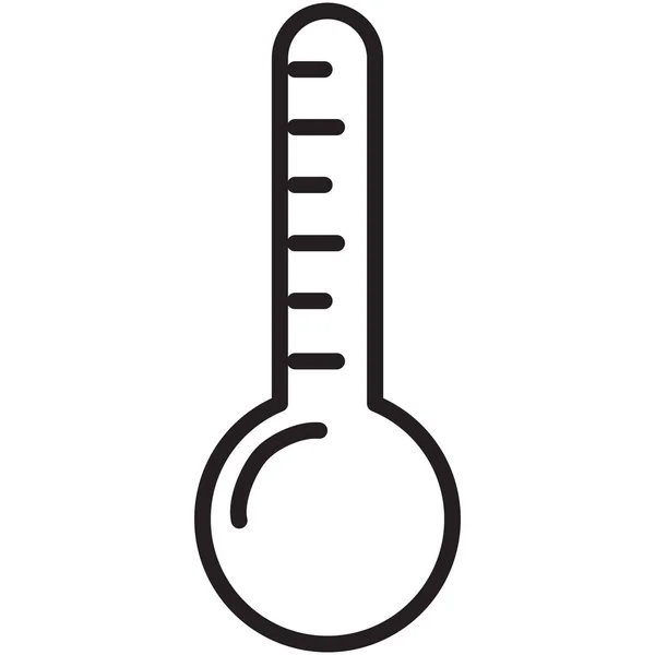 Ícone Temperatura Quente Frio Estilo Esboço — Vetor de Stock