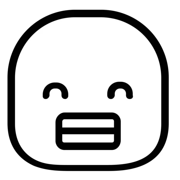 Ícone Emoticon Duckface Emoji Estilo Esboço — Vetor de Stock