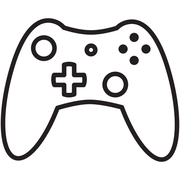 Controller Gadget Symbol Outline Stil — Stockvektor