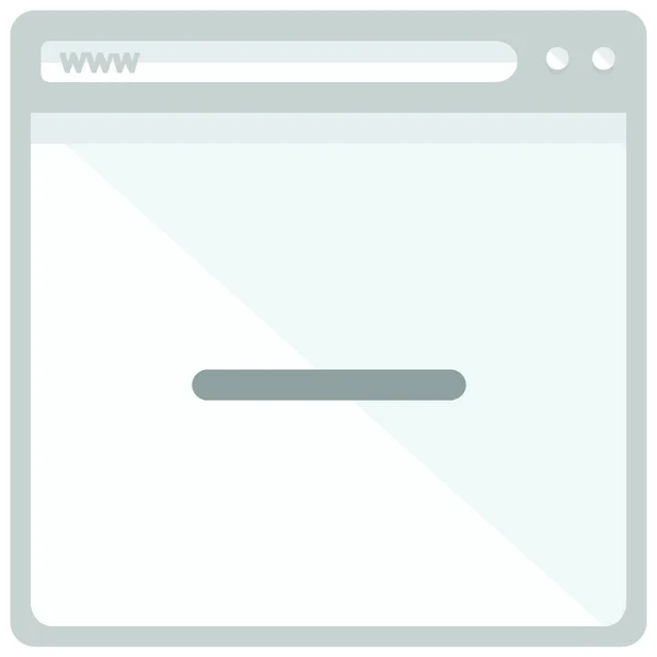 Browser Löschen Entfernen Sie Das Symbol Flachen Stil — Stockvektor
