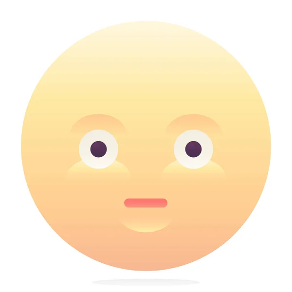 Emotikon Emoji Wstrząśnięty Ikoną Stylu Smooth — Wektor stockowy