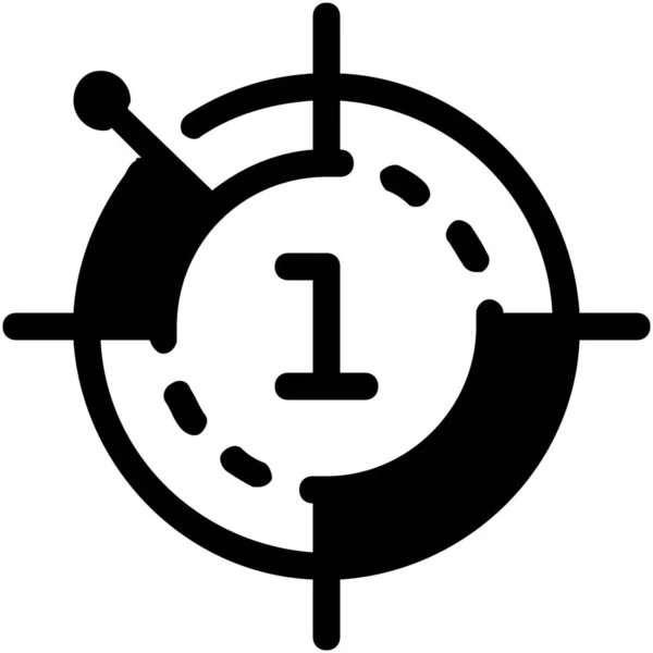 时间定时器固体图标固体风格 — 图库矢量图片