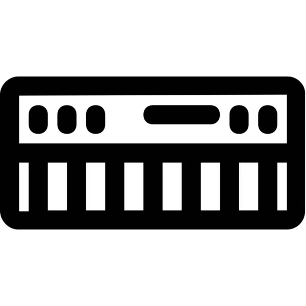 Geräteunterhaltung Tastatur Symbol Outline Stil — Stockvektor