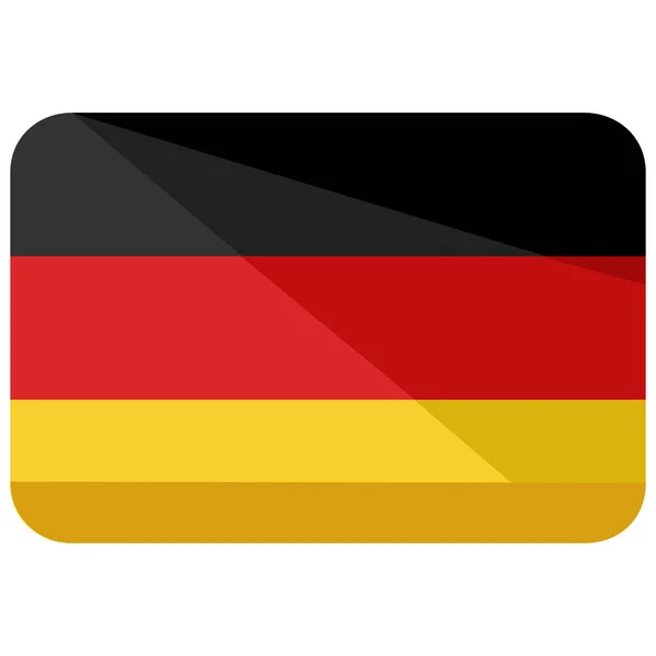 Japan Flag Germany Icon Flat Style — 스톡 벡터