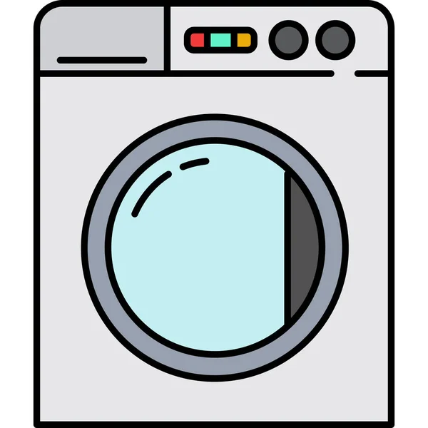 Clothes Equipment Home Icon Filled Outline Style — Stock Vector