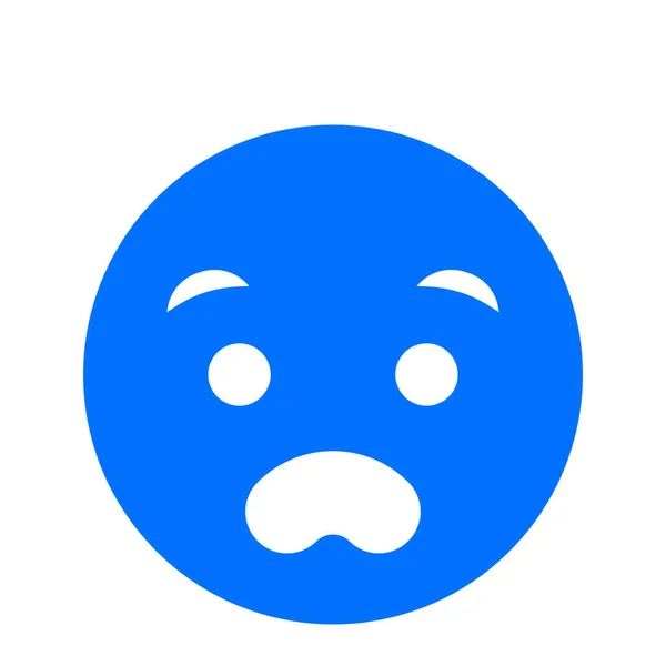 Emoji Emoticon Känslomässig Ikon Fast Stil — Stock vektor
