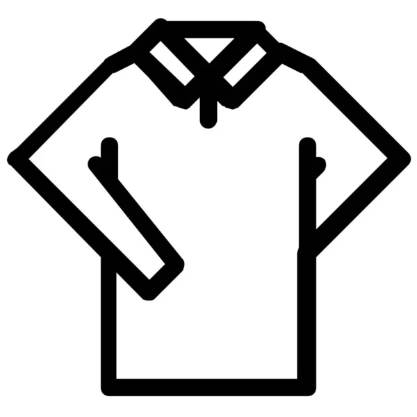 Camisa Ropa Icono Moda Estilo Esquema — Vector de stock