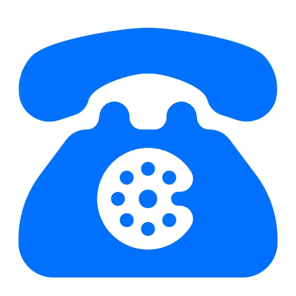 Call Phone Retro Icon Solid Style — Stock Vector