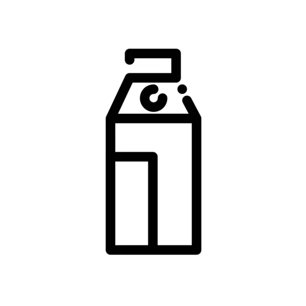 Beverage Carton Drink Icon Outline Style — Stock Vector