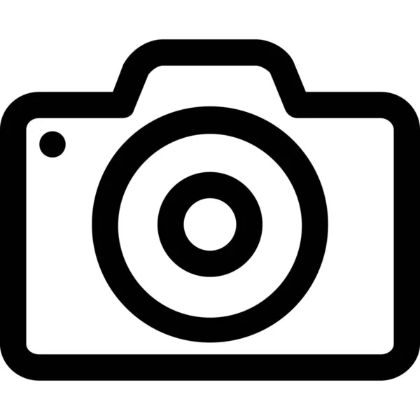 Ícone Dispositivo Captura Câmera Estilo Esboço — Vetor de Stock