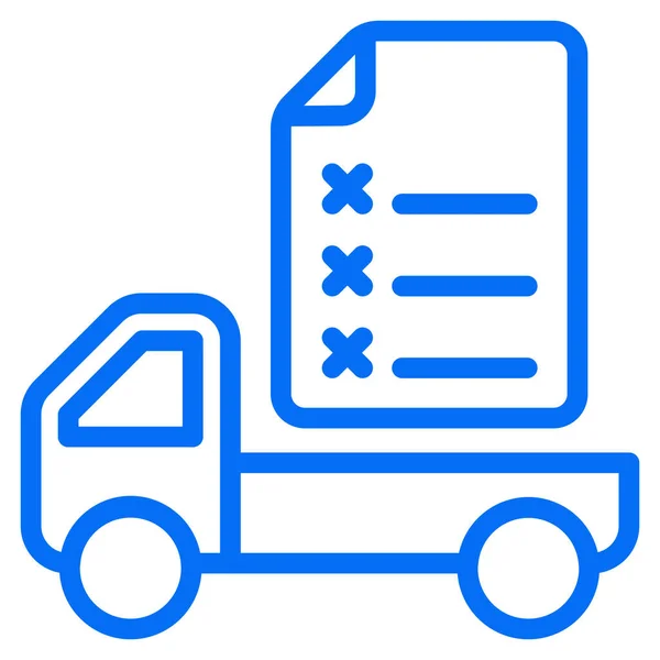 Delivery Details Transport Icon Outline Style — Stock Vector