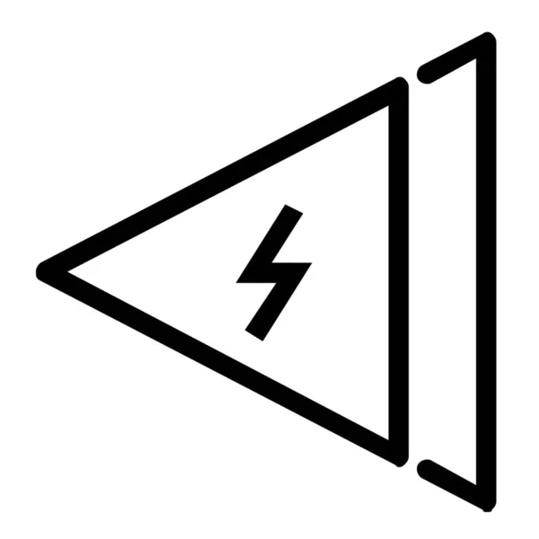 Icône Signal Réseau Électrique Dans Style Outline — Image vectorielle