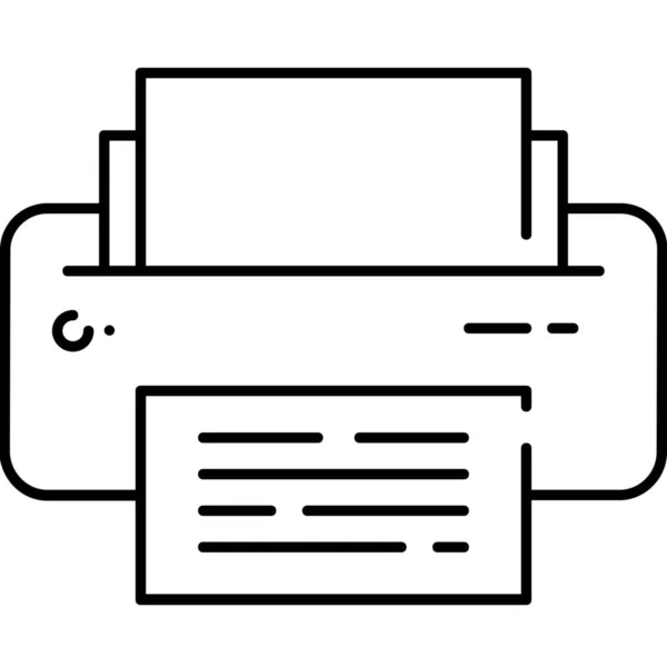 Multimedia Icon Für Computergeräte Outline Stil — Stockvektor