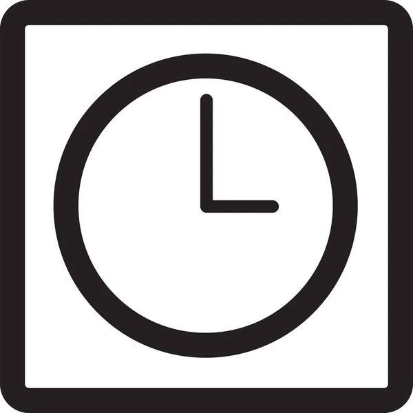 Reloj Decorar Icono Marco Estilo Esquema — Vector de stock