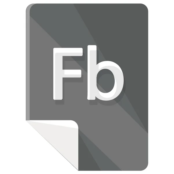 拡張子 File Icon Flat Style — ストックベクタ