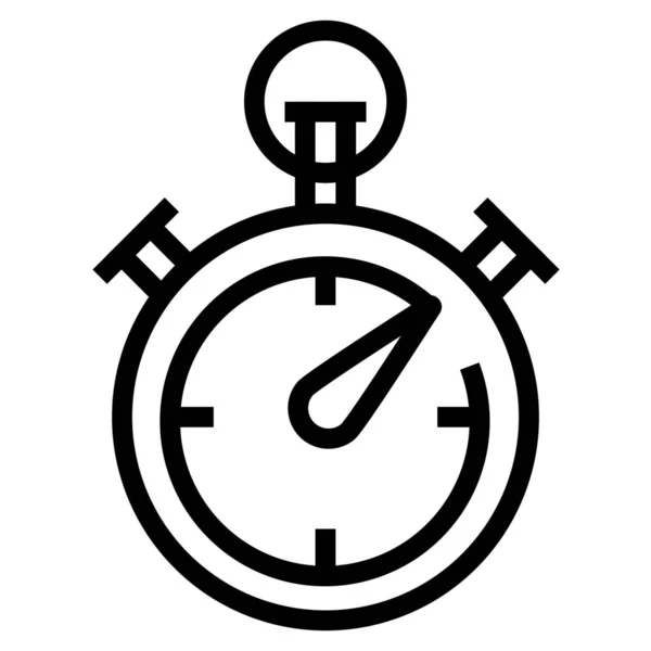 Χρονόμετρο Χρονόμετρο Εικονίδιο Στυλ Περίγραμμα — Διανυσματικό Αρχείο