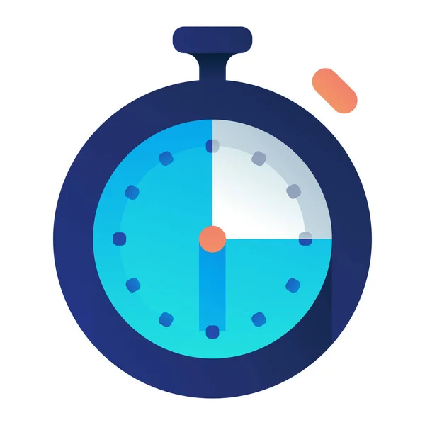 Reloj Cronómetro Icono Tiempo Estilo Suave — Vector de stock