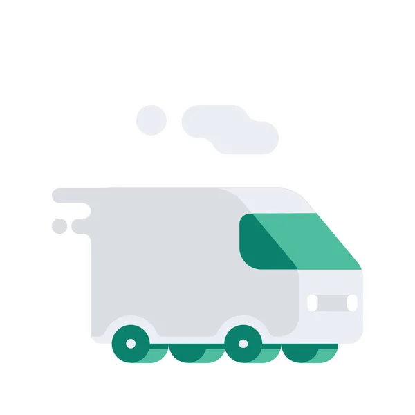 Entrega Icono Transporte Logístico Estilo Plano — Vector de stock