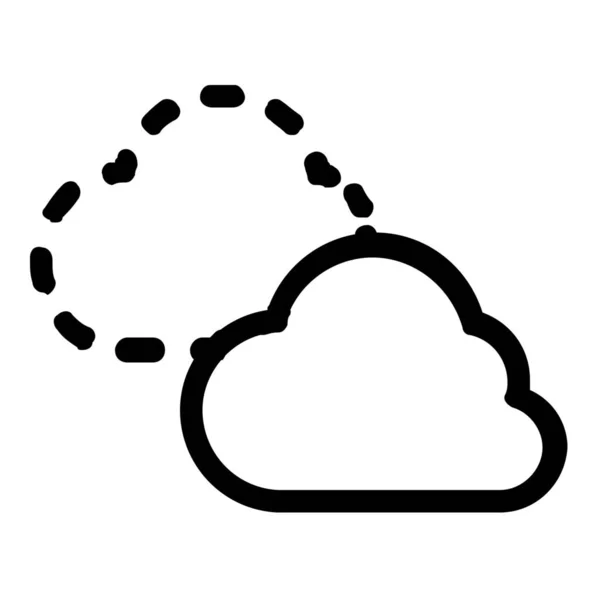 Cloud Copy Icono Esquema Estilo Esquema — Archivo Imágenes Vectoriales