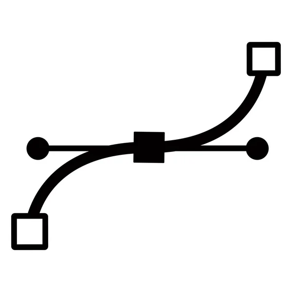 Anker Edit Symbol Solid Stil Zeichnen — Stockvektor