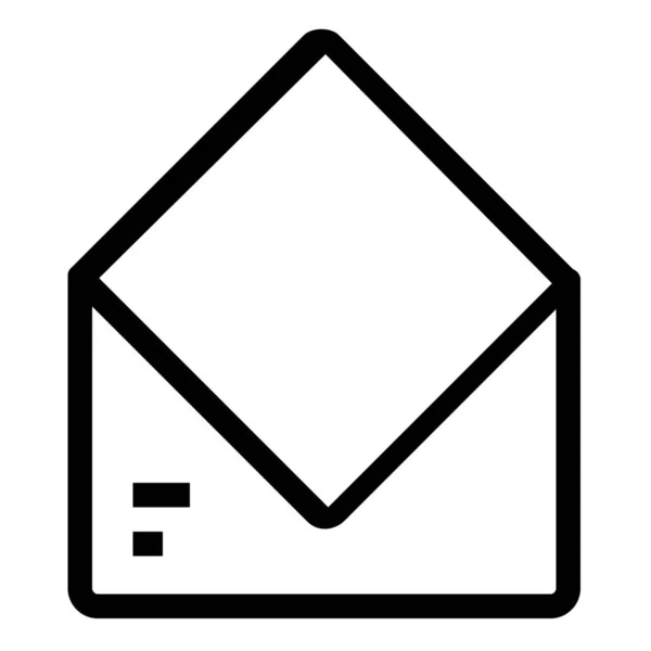 Mail Üzenet Ikon Vázlatos Stílusban — Stock Vector