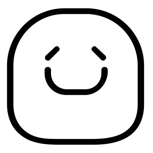 Emoji Emoticon Sorriso Ícone Estilo Esboço —  Vetores de Stock