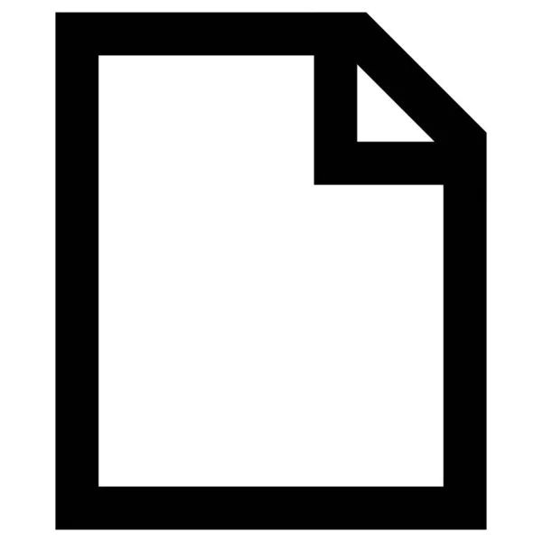 Dokument Datei Seite Symbol Umrissstil — Stockvektor